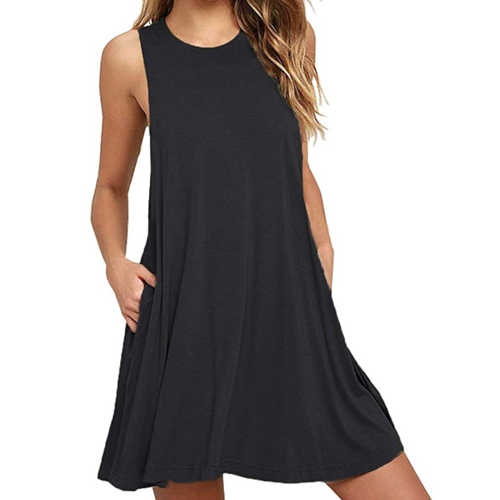 Black Tank Dress - Picture 2 of 2